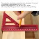 thumbnail image 4 of Escuadra De Carpintero, Regla Triangular Multifuncional De aleación De Aluminio Para Carpintería, Trazador De ángulo De Alta Precisión Con Pasador Antipérdida Para, 4 of 7