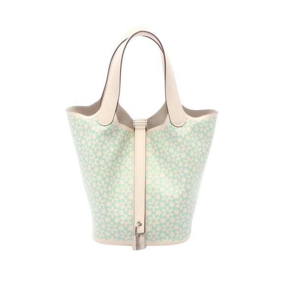 Pre-Owned Hermes Picotin Lock PM Lucky Daisy Handbag, Leather, Calfskin (Cowhide), Veau Swift,...