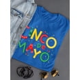 thumbnail image 3 of Cinco De Mayo Confetti Pepper Shaped T-Shirt Women -Image by Shutterstock, Female 3X-Large, 3 of 4