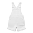 thumbnail image 4 of Homenesgenics Men's Shorts Casual Chest Pocket Washed Denim Suspenders Shorts Workwear Overalls White S, 4 of 5