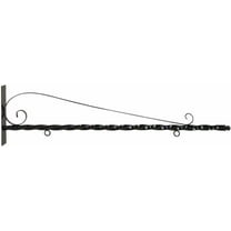 Signs Direct 53" Deluxe Heavy Duty Scroll Bracket, Black Steel, Wall Mount