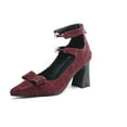 thumbnail image 4 of Wensltd Women High Heels Dressy Versatile Spring and Summer Point Toe Thick Heeled Shoes for Women, 4 of 8