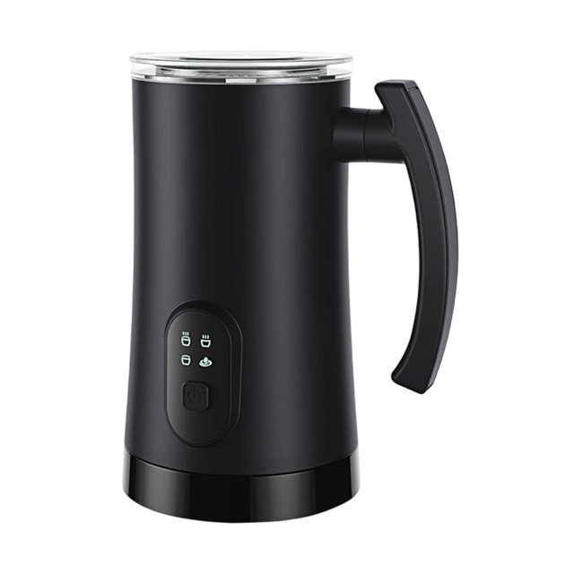 Espumador de leche eléctrico , vaporizador de leche eléctrico, calentador de leche, Espumador de café, Espumador de leche instantáneo, Negro Gloria Espumador de leche eléctrico