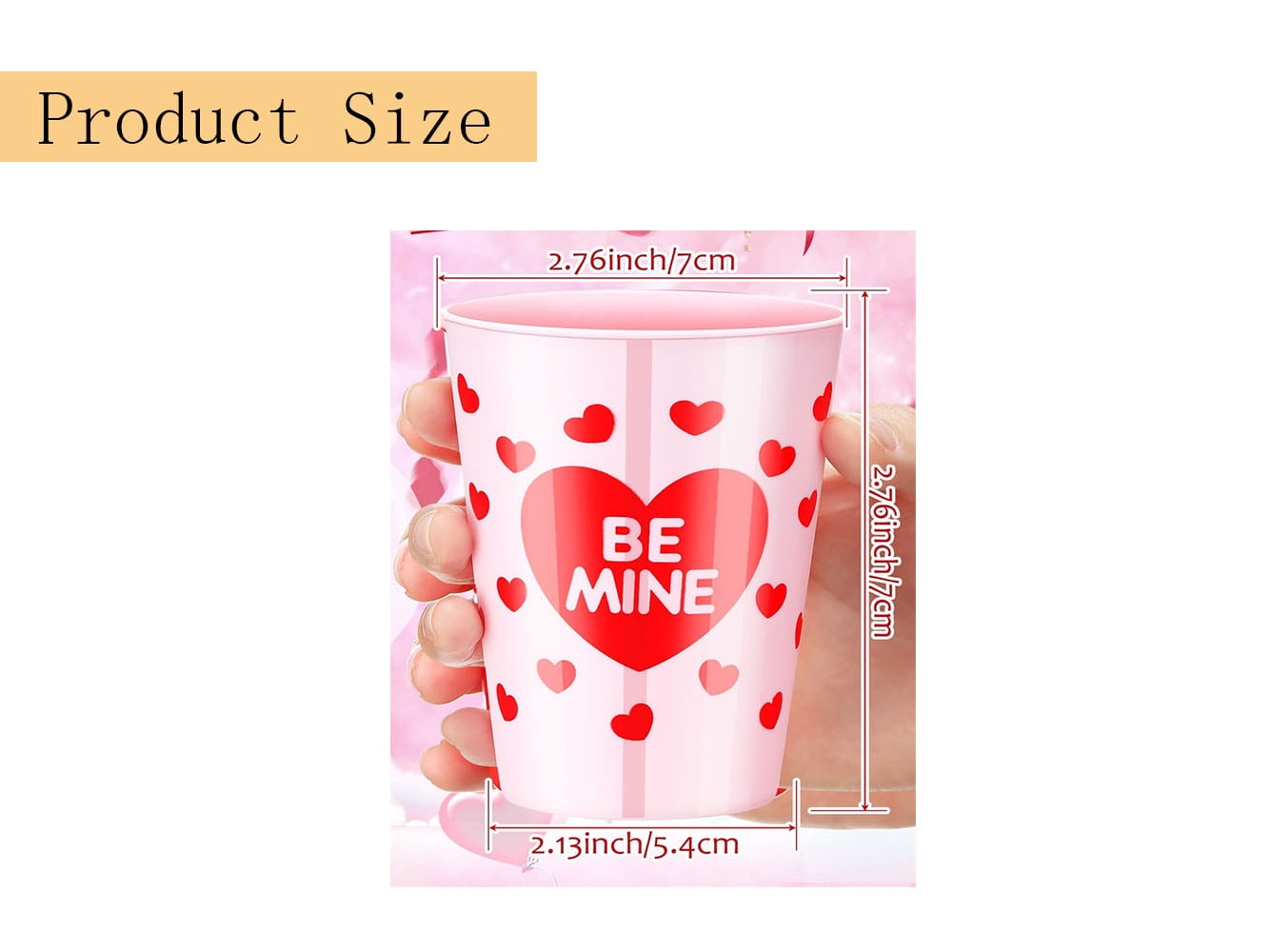 CHENGU Valentines Cups Heart Cup Plastic for Kids Heart Tumblers Valentine  Party Supplies Red Valentines Day Plastic Cups Valentines Tumbler for
