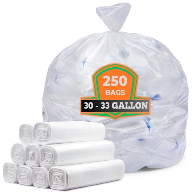 Bolsas de basura Tasker 113.56 — 124.92 L, resistentes, 250 bolsas