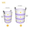 thumbnail image 6 of ZNDUO Round Laundry Basket, Waterproof Collapsible Laundry Baskets with Handles, Medium Size - Round Polkadot Checkered Pattern, 6 of 8