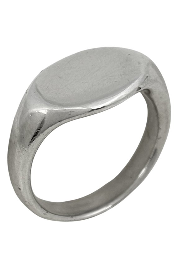 Pre-Owned Tiffany & Co. Signet Ring, Oval, 925 Sterling Silver, Women's