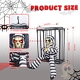thumbnail image 6 of Magotan Screaming Animated Halloween Decorations, Outdoor Indoor Hanging Spooky Halloween Decoration, Scary Skull Cage with Motion Sensor, 6 of 6