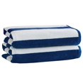 thumbnail image 1 of Market & Place 100% Cotton Cabana Stripe Beach Towel Sets, 30" x 60", Assorted Colors, 1 of 5