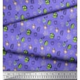 thumbnail image 3 of Soimoi Purple Cotton Voile Fabric Coffee Machine & Jug Kitchen Print Sewing Fabric Yard 42 Inch Wide, 3 of 3