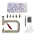 thumbnail image 3 of Rongfmy Presse à Main Sertisseur de Perles Outil de Fixation de Rivet de Perle avec Réglage de Perle Bleu Clair Rose, 3 of 9