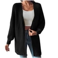thumbnail image 3 of Fall Outfits for Women 2025 Cardigan Sweaters for Women Solid Color Fall And Winter Loose Long Sleeve Fashion Cardigan Top Coat, 3 of 6