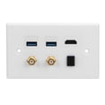 thumbnail image 3 of Placa de pared Panel de placa de pared 2 USB30 + + Óptico + 2 Interfaz de cabezal F Edificio estable Hotel Oficina para el hogar ANGGREK Otros, 3 of 8
