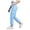 Sky Blue, variant on Fgnfyis Womens Cargo Pants High Waisted Casual Flat Front Pockets Elastic Everyday Comfort Cargo Trousers Women Pants White M