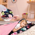 thumbnail image 3 of Toddler Nap Mat with Pillow and Plush Blanket, Kids Sleeping Bags for Preschool Daycare, Slumber Bags for Girls Boys Ages 3-7 Years, 55'' x 23'', Floral, 3 of 7