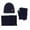 Navy, variant on HNMKIU Women Winter Hat Scarf Set 3 Piece Neck Warmer Knit With Matching Touchscreen Mittens For Cold Weather Outdoor Activity Navy - One Size