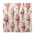 thumbnail image 2 of Yayeee Shower Curtain with Hooks 72"x72" Waterproof Fabric Bathroom Hanging Decor, Pink Ice Cream Pattern, 2 of 5