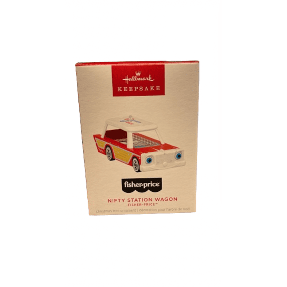 Hallmark 2024 Keepsake Fisher-Price Nifty Station Wagon Christmas Ornament New