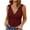 Wine, variant on Up to 30% off! Kmdttou Fashion Women Sleeveless Garment Comfortable Breathable V-Neck Blouses Tops Fashion Layering Slim Trendy Cool Tops
