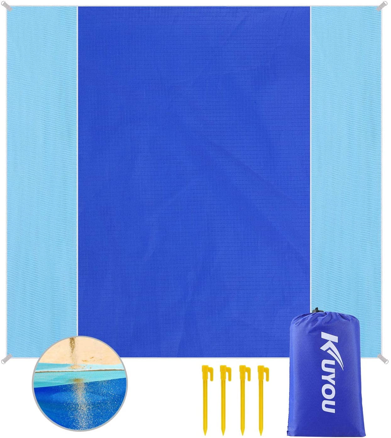 Sand Proof Beach Blanket, Extra Large Beach Mat 82\\u201d79\\u201d Sand