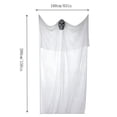 thumbnail image 2 of 10ft Tall Halloween Black Gauze Hanging Ghost Prop, Sound Activated Light Up Skull Ghost, Spooky Large Decor for Outdoor Indoor House Horror Party, 2 of 9