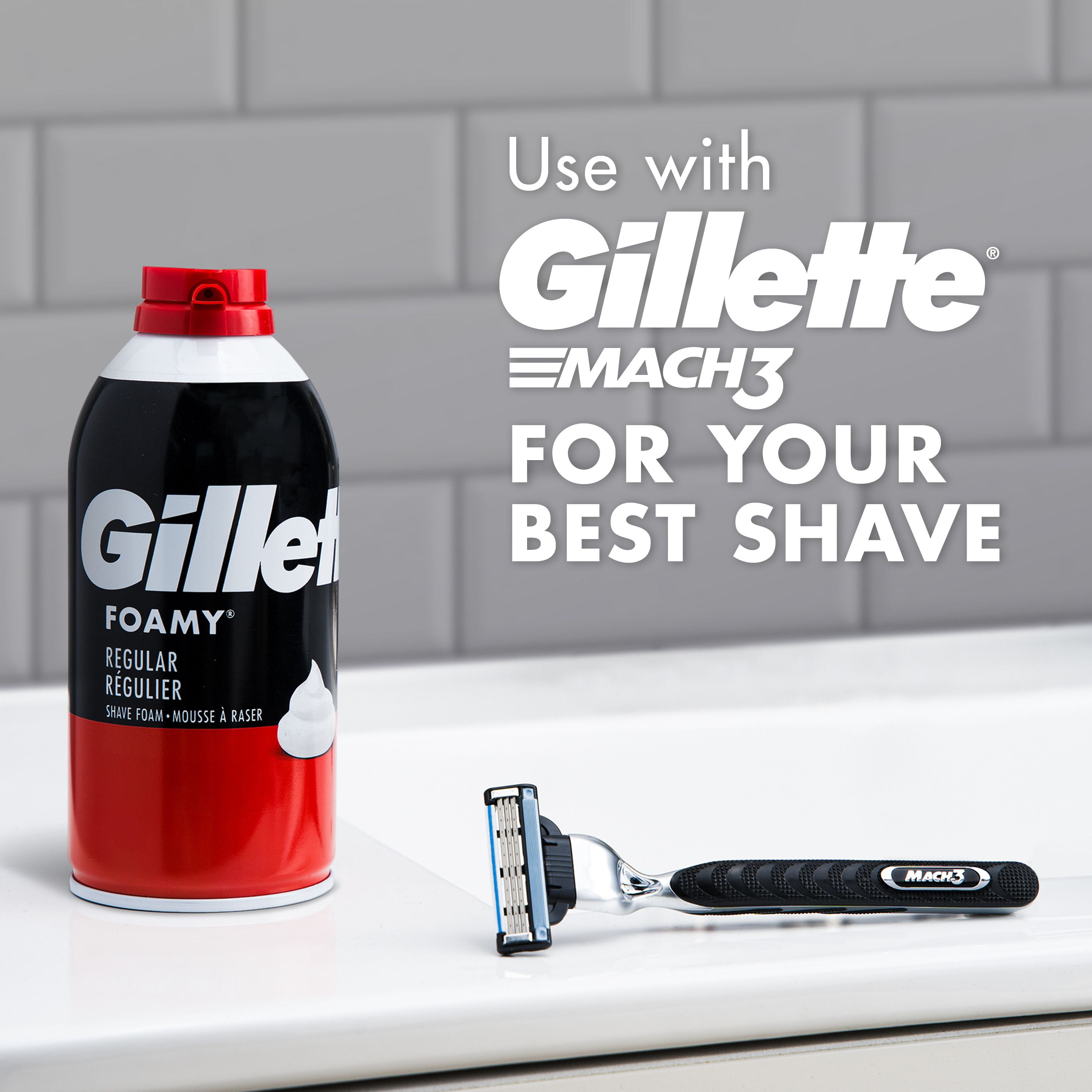 Gillette Foamy Regular Shaving Foam, 311 g