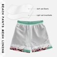 thumbnail image 3 of FORMRS Boys Swim Trunks Quick Dry Mesh Liner Boardshorts Sizes XS-XL, Big Pink Cheetah, 3 of 7