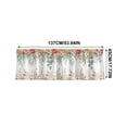 thumbnail image 2 of 2D Printed Kitchen Curtains, 24" Short Washable Window Valances, Decorative Half Curtain Panels for Sink, Bathroom & Cafe Styling, Light Filtering Privacy Drapes​, A, 2 of 5