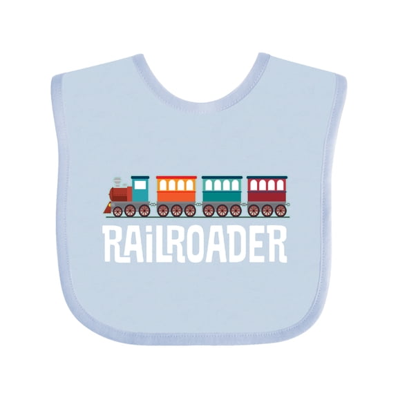 Inktastic Railroader Train Hobby Boys or Girls Baby Bib