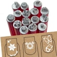 thumbnail image 7 of 15 Pack Reusable Nail Art Stamping Pen Set, Multi‑Shape Metal Pattern Heads Manicure Print Tool, Aluminum Alloy Nail Dotting Stamper for DIY Home Salon Creative Nail Art Decor Supplies, 7 of 7