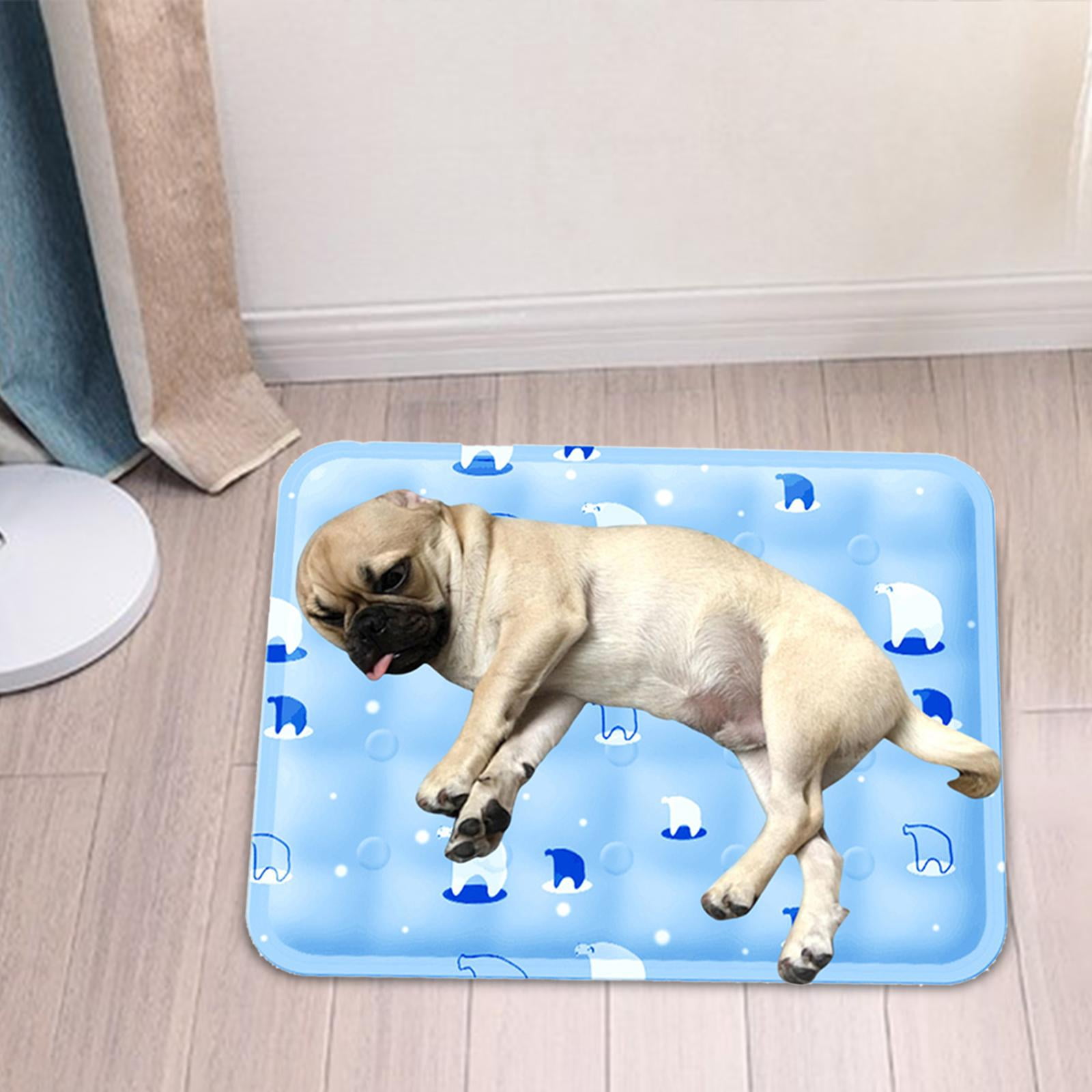 Dog Cooling Mat Dog Bed Mattress Puppy Bed Foldable Waterproof Dog Cooling Pad Cooling Cushion Sleeping Pad for Home Puppy Car Indoor Travel 50cmx60cm