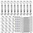 thumbnail image 1 of Boucles d'Oreilles en Acier Inoxydable Étanches et Résistantes aux Intempéries, Couche Résistante à l'Oxydation Assurant Durabilité, Parfait pour Projets Extérieurs, Taille M5, 10 Pcs, Tendeur de Corde Réglable, 1 of 5