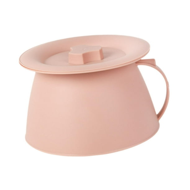 Práctico escupidera para dormitorio, cómoda para mesita de noche, cubo para urinario, orinal para dormitorio interior, hombres, mujeres, adultos y niñ C