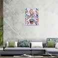 thumbnail image 2 of Abstract Banksy Coffee Kitchen Wall Art Graffiti Coffee Pictures Wall Decor Dining Room Canvas Painting Modern Artwork Home Decoration for Kitchen Cafe Coffee Bar Framed 12"x16", 2 of 6