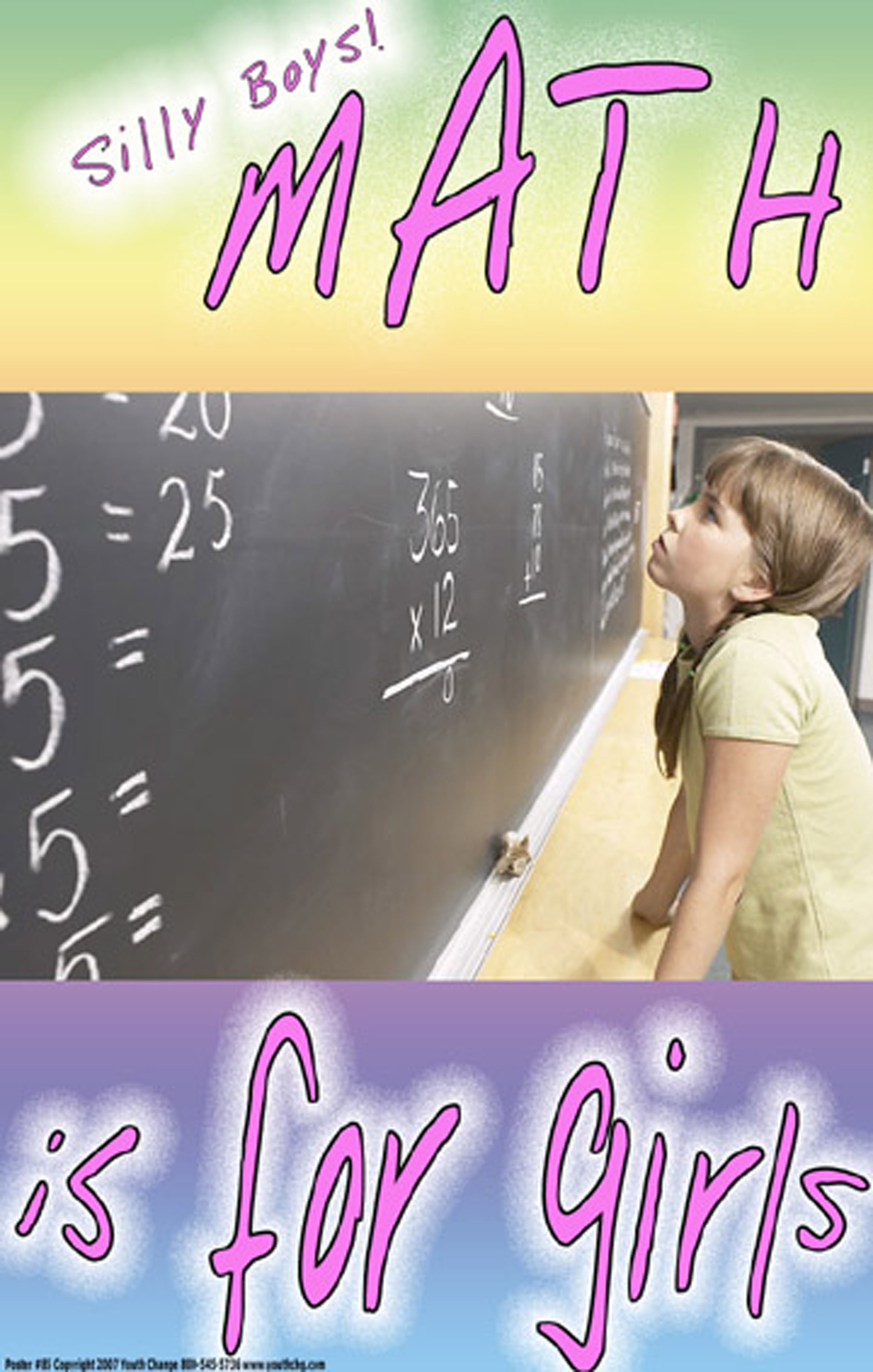 Youth Change Poster 85 Girls Motivational Stem Math Poster For Elementary School Classrooms Walmart Com Walmart Com