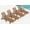 Chestnut, variant on SUUNYN Outdoor Chaise Lounge Chair with Wheels, HDPE Rolling Patio Pool Lounger, Dark Gray