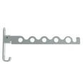 thumbnail image 3 of MesaSe Clothes Hanger Wall Shelf Stainless Steel Silver Wall Clothes Rack Space-Saving, 3 of 8