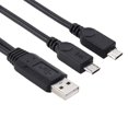 thumbnail image 2 of Computer accessory sets usb 2.0 male to 2 micro usb male cable length: about 30cm (HTOOQ), 2 of 2