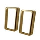 thumbnail image 1 of Juego de 2 cubiertas de latón para pastillas humbucker de guitarra eléctrica (repuestos) Dorado, 1 of 9