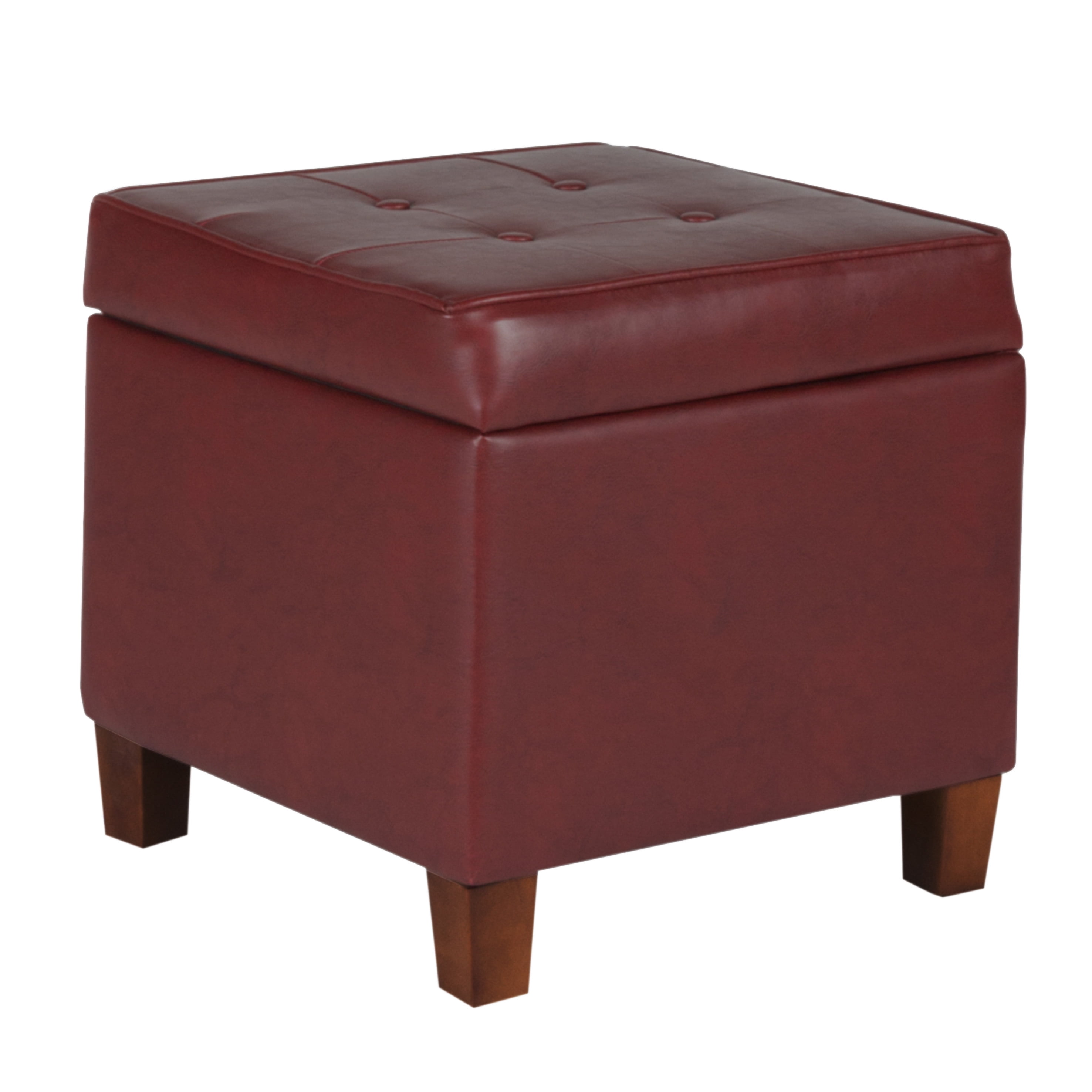HomePop Square Tufted Storage Ottoman, Multiple Colors