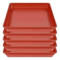 thumbnail image 5 of 5Pcs Square Flower Pot Trays Plastic Catch Excess Water Soil Spills for Flower Pot Tray Indoor Plant, 5 of 5