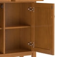 thumbnail image 6 of Simpli Home Warm Shaker 36 inch Wide Solid Wood Transitional Entryway Storage Cabinet in Light Golden Brown, 6 of 13