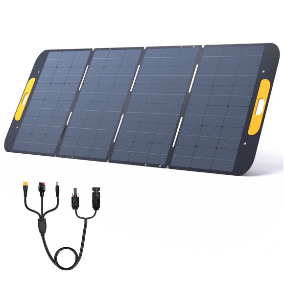 VTOMAN VS400 Folding Solar Panel 400W 40V, 23% Efficiency Portable Solar Panel w/ IP67 Waterproof & Adjustable Kickstands for Camping, RV, Boat, Power Station