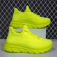 thumbnail image 5 of Men'S Casual Athletic Sneakers - Breathable, Lightweight, Non-Slip Running Shoes with EVA Sole, Lace-Up Design in Yellow - Stylish & Versatile for Casual Attire, Hiking, and Outdoor Activities, 5 of 9