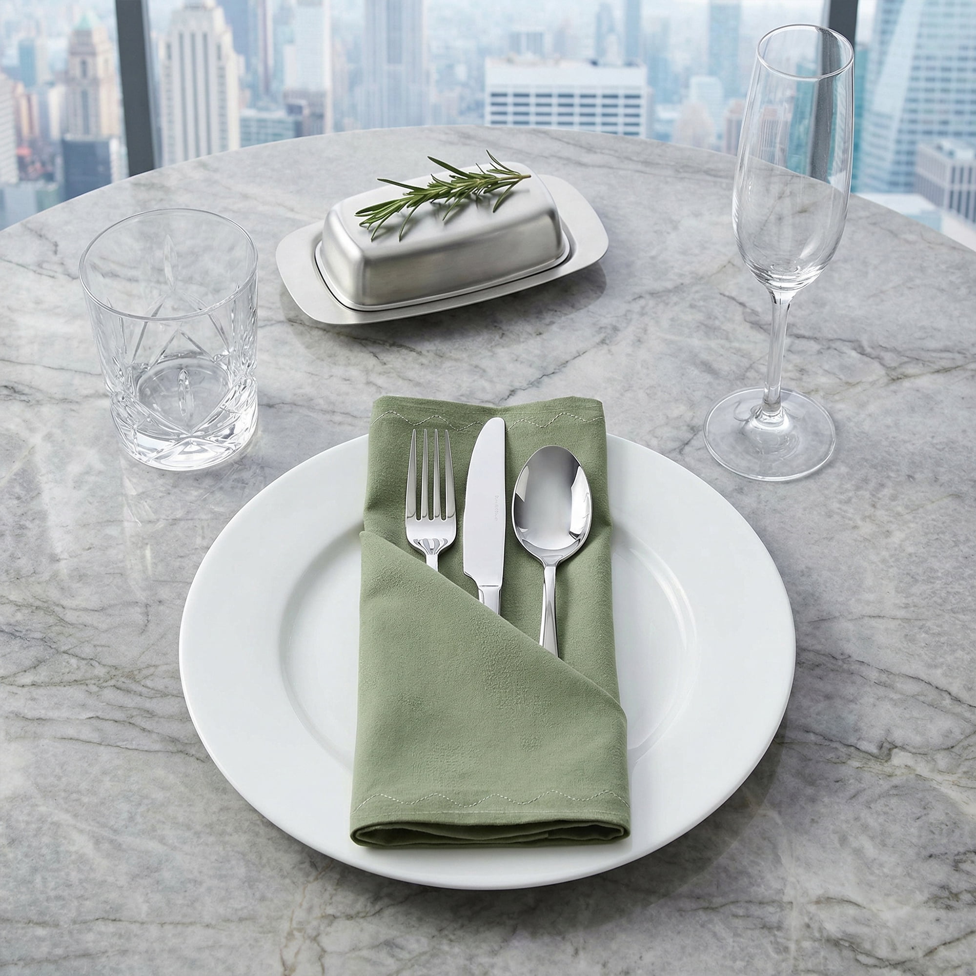 Unique Bargains 6Pcs Cotton Reusable Events Cloth Napkins Black 17x17inch