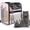 Pink, variant on Critter Sitters Light Grey Pet Backpack for Small Dogs, Cats with Scratch Resistant Breathable Mesh Windows | Airline Carry-On Approved | Cup Holders | Pockets | Durable Transporation for Animals