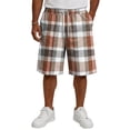 thumbnail image 3 of Delconic Men Neutral Tartan Plaid Quick Dry Knee Length Casual Shorts Elastic Drawstring Waist Side Pockets Loose Fit Short Pants For Summer Beach Gym Hiking Daily Earthy Yellow XL, 3 of 5