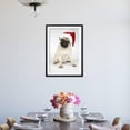thumbnail image 4 of Fawn Pug Wearing Christmas Hat, Animals Framed Art Print Wall Art Sold by Art.Com, 4 of 6