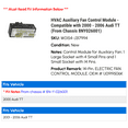 thumbnail image 2 of HVAC Auxiliary Fan Control Module - Compatible with 2000 - 2006 Audi TT (From Chassis 8NY026001) 2001 2002 2003 2004 2005, 2 of 3