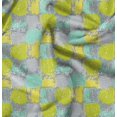 thumbnail image 1 of Soimoi Green Cotton Cambric Fabric Abstracts Abstract Printed Fabric 1 Yard 42 Inch Wide, 1 of 6